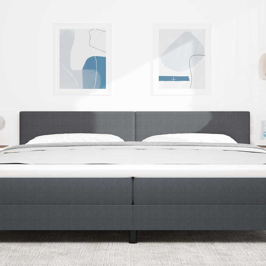 LED glava kreveta Tamno siva 200 cm Kordura tekstil