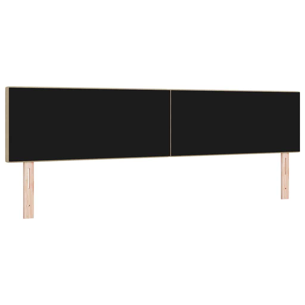 LED glava kreveta Siva zelena 200 cm Kordura tekstil