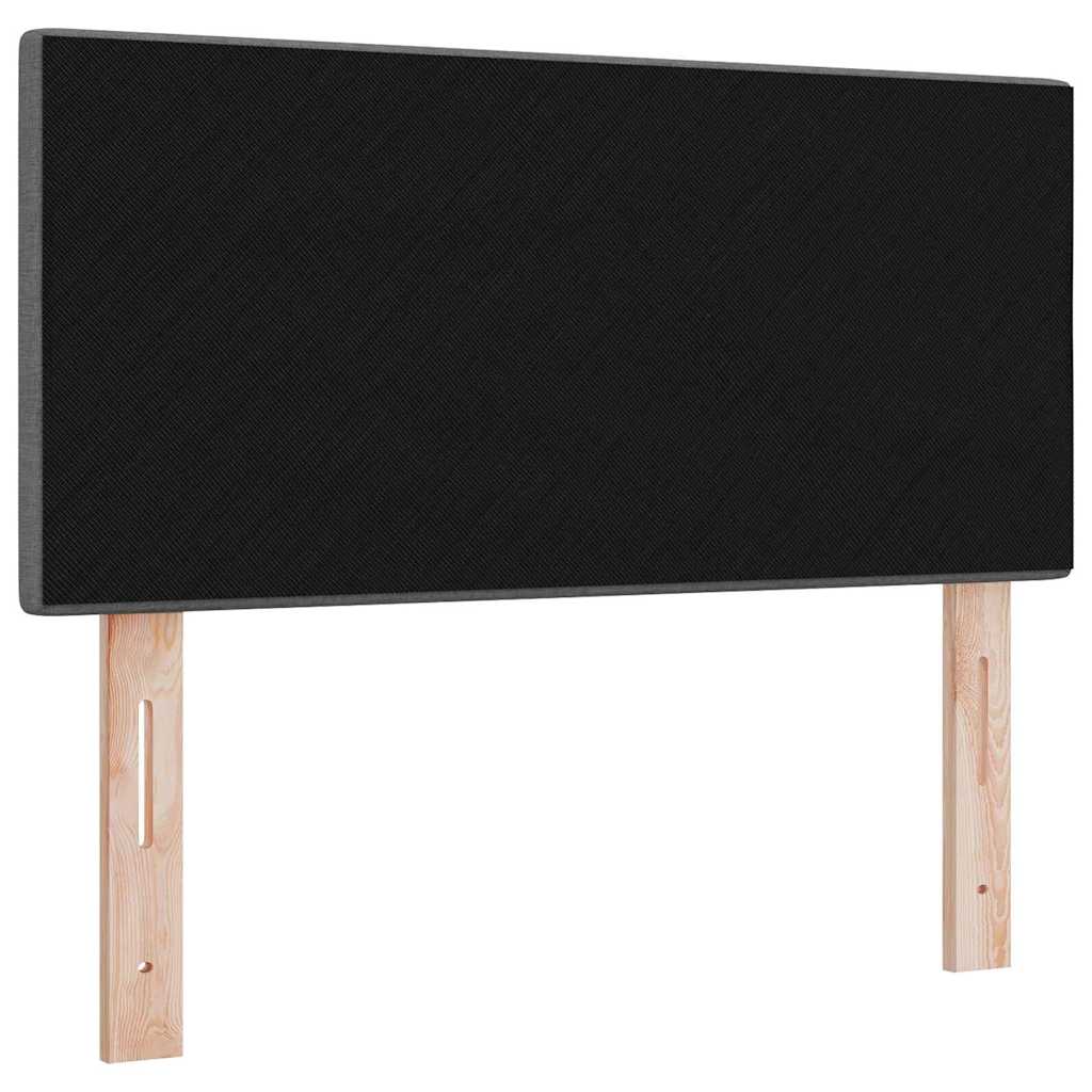 LED glava kreveta s LED trakama Tamno siva 80 cm tkanina