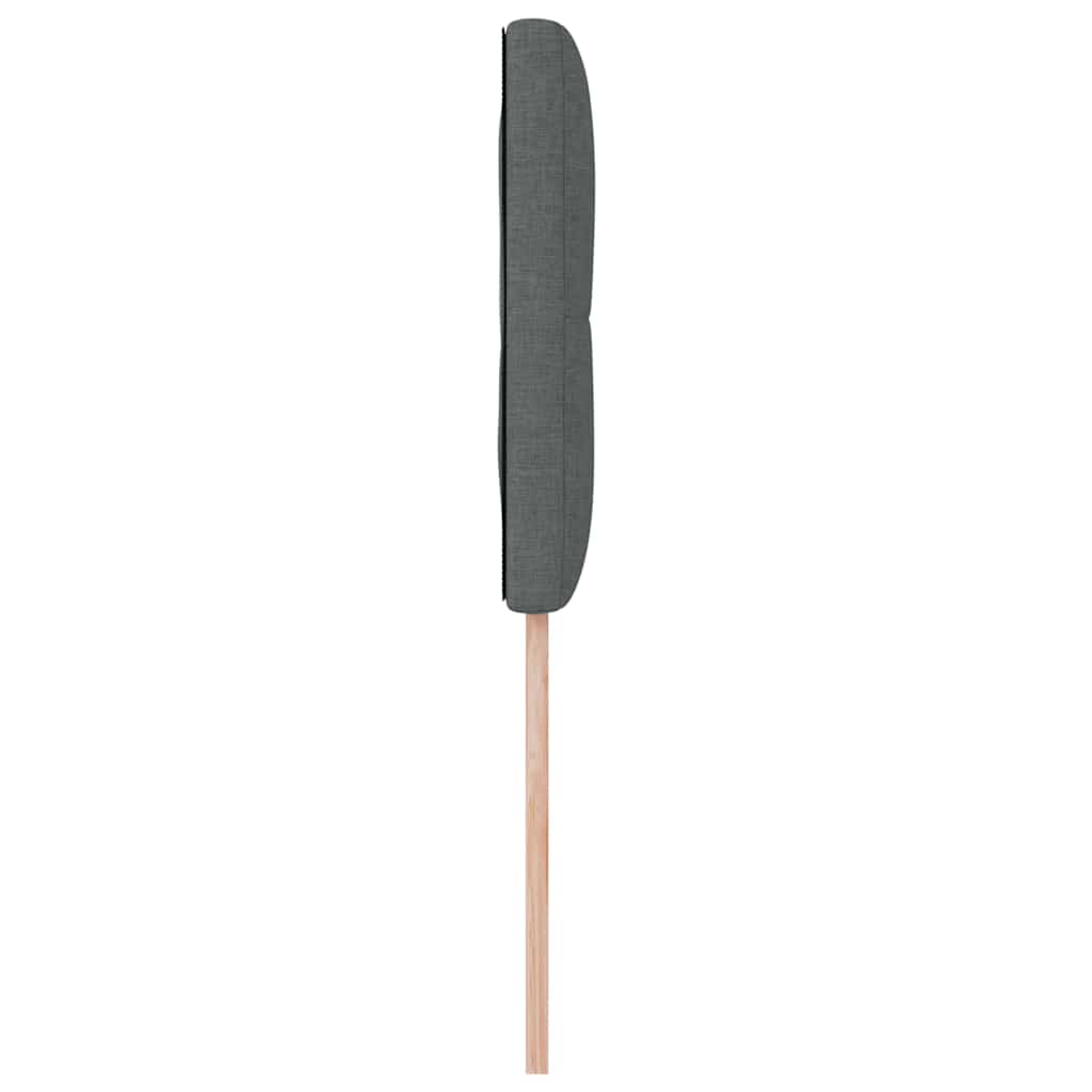 LED glava kreveta s LED trakama Tamno siva 80 cm tkanina