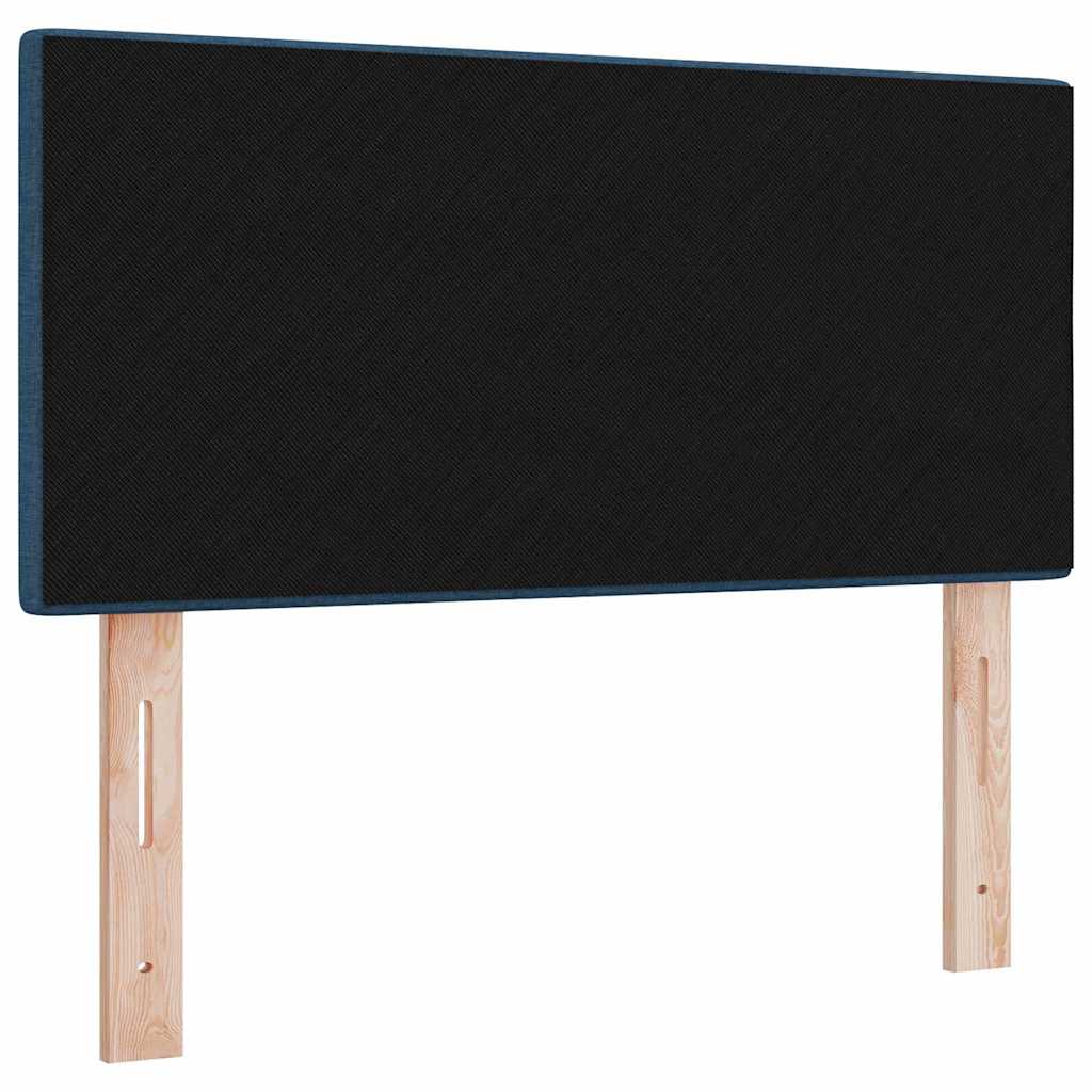 LED glava kreveta s LED trakama Plava 80 cm tkanina