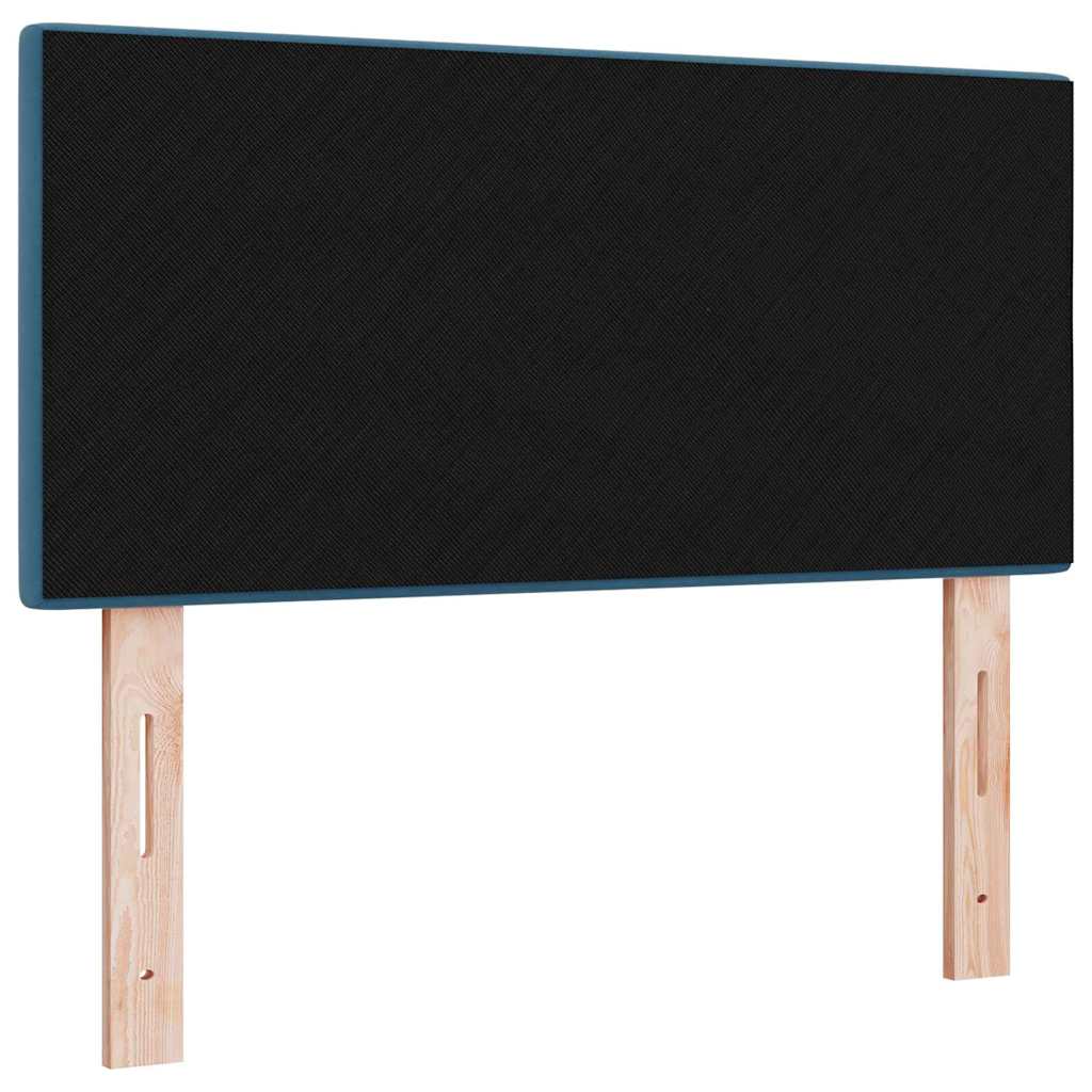 LED glava kreveta s LED trakama Plava 100 cm Baršun