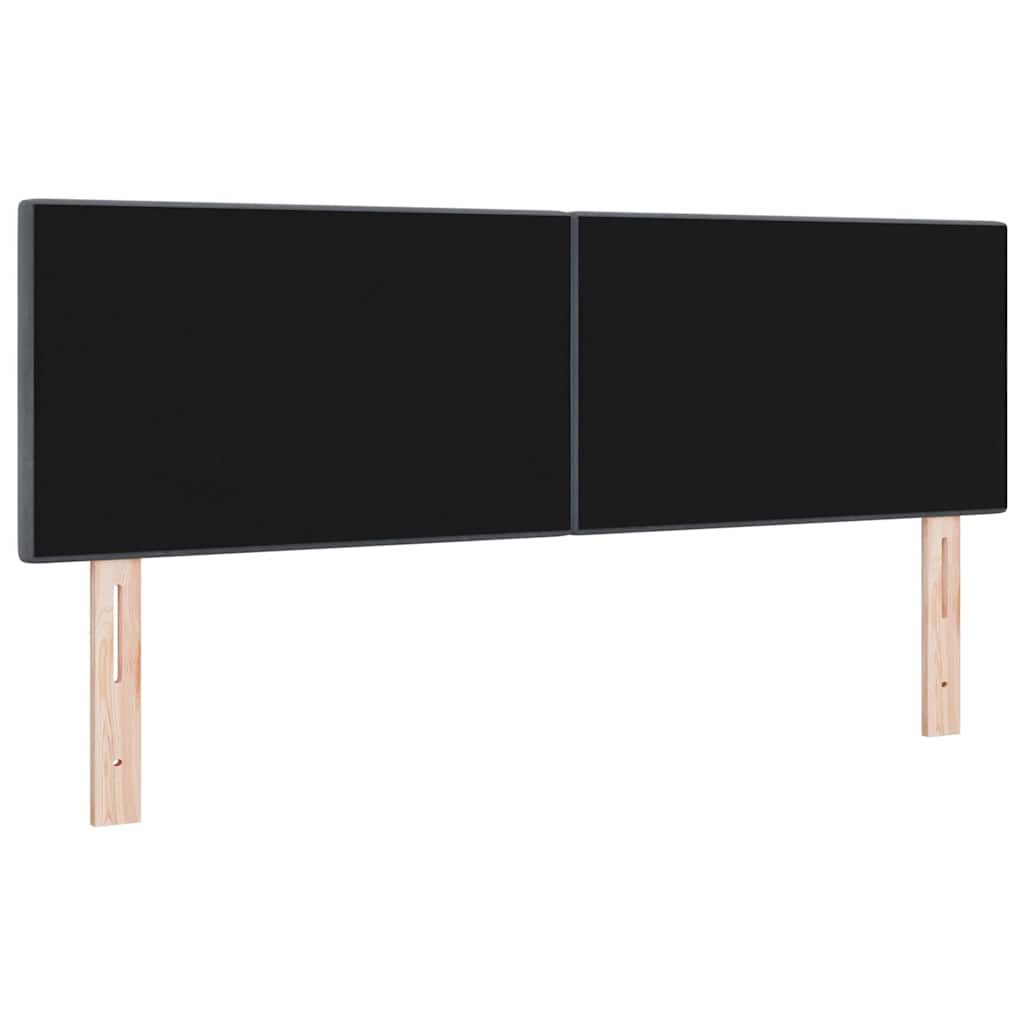 LED glava kreveta s LED trakama Sivi 160 cm Baršun