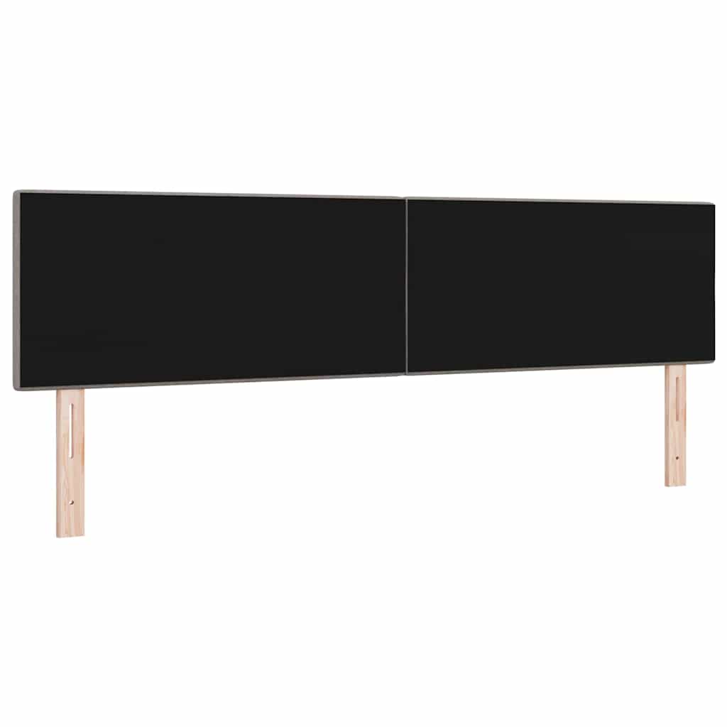 LED glava kreveta s LED trakama Sivo-smeđa 180 cm tkanina