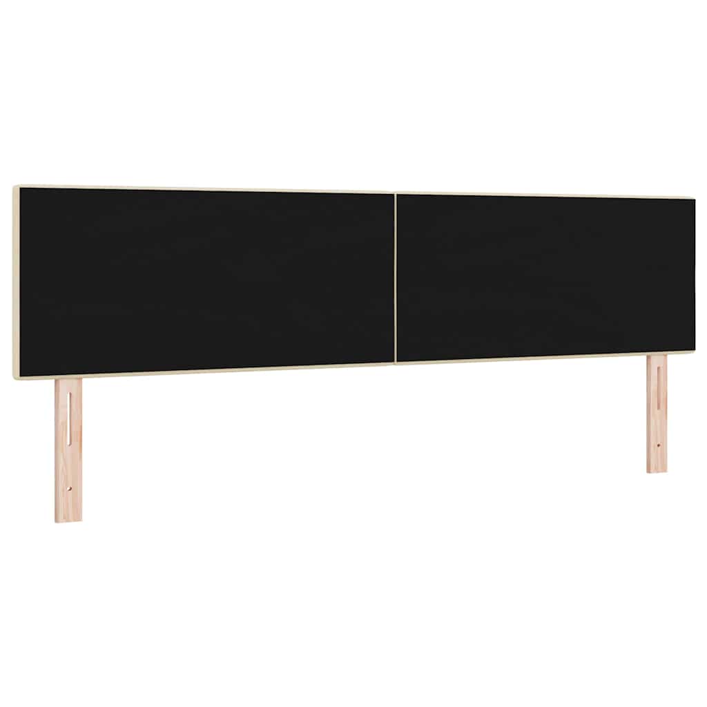 LED glava kreveta s LED trakama Krema 180 cm tkanina
