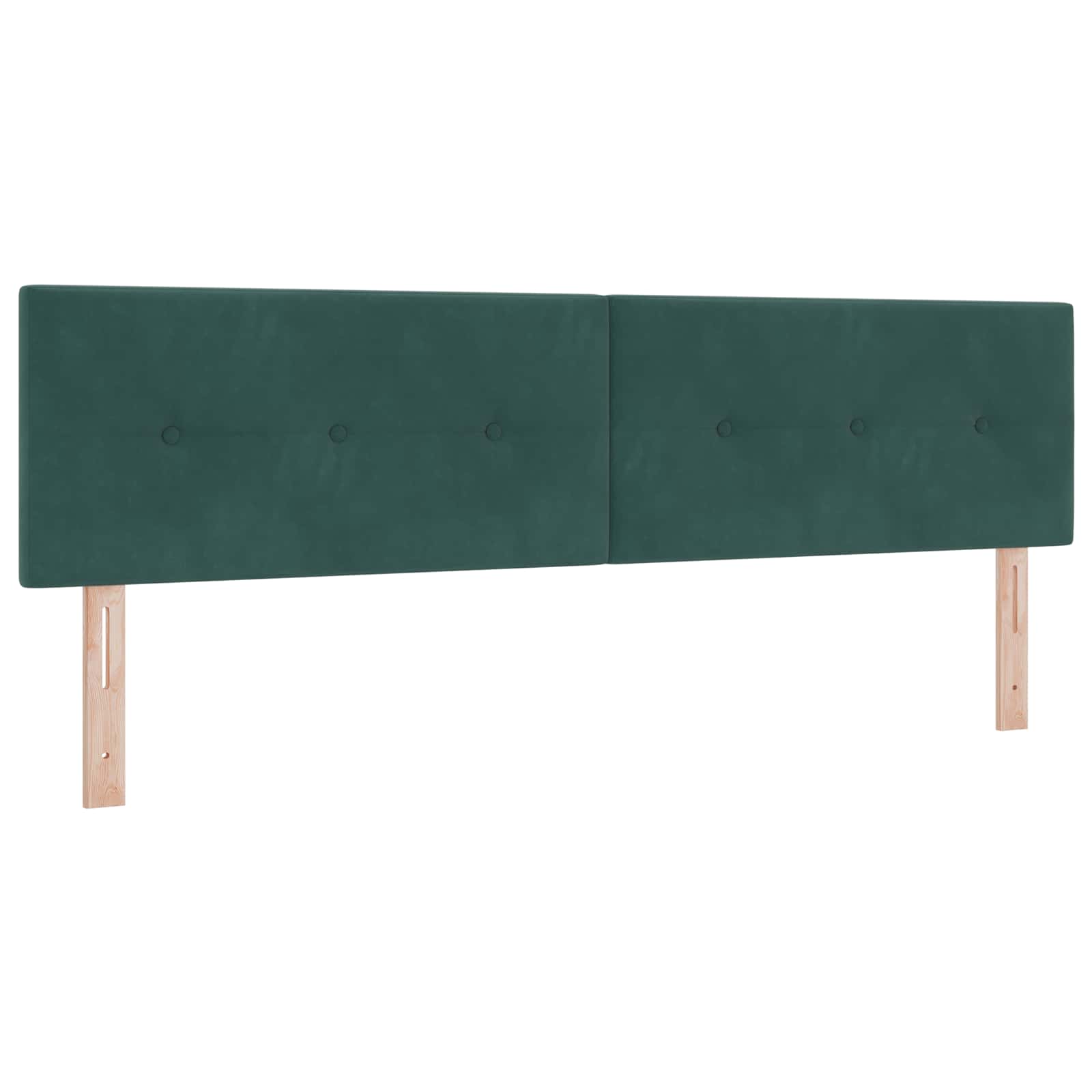LED glava kreveta s LED trakama Zelena 180 cm Baršun