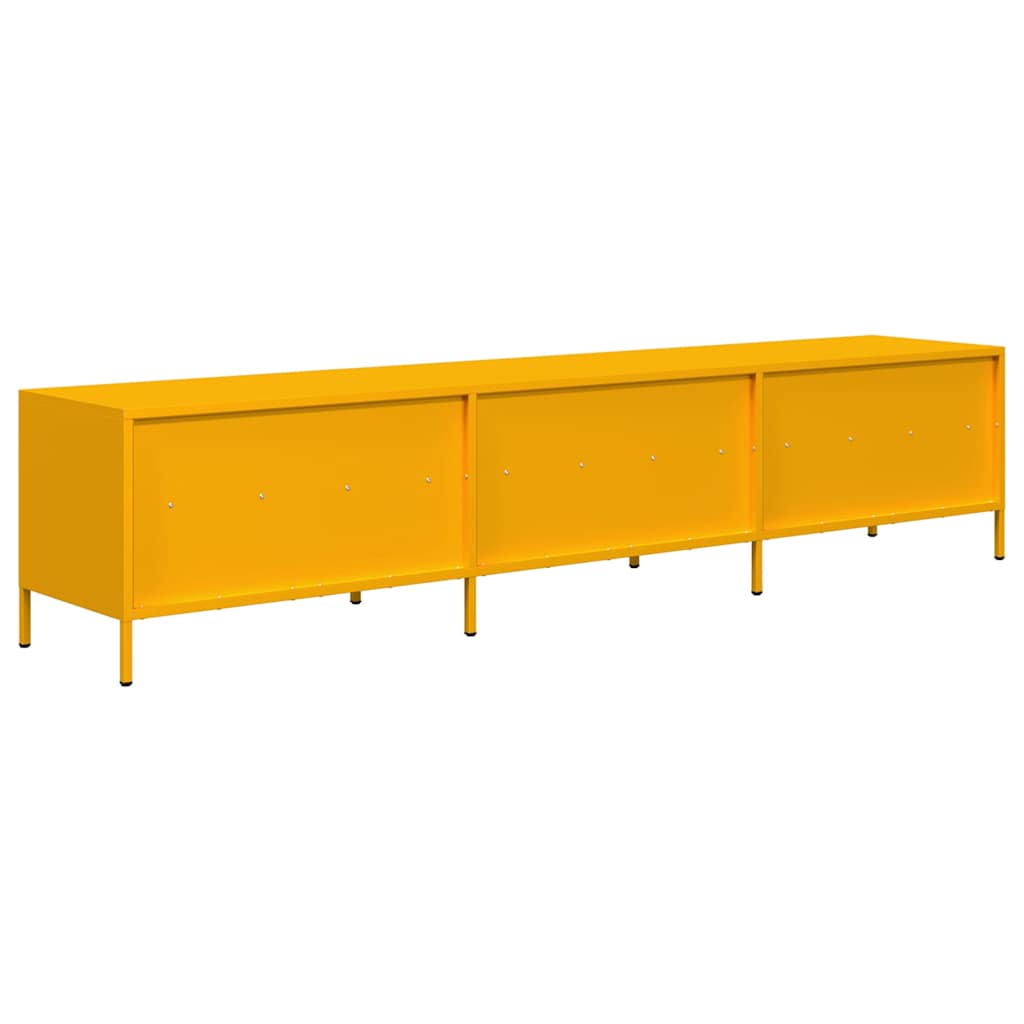 TV ormarić senf žuta 202x39x43,5 cm hladno valjani čelik