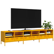 TV ormarić senf žuta 202x39x43,5 cm hladno valjani čelik