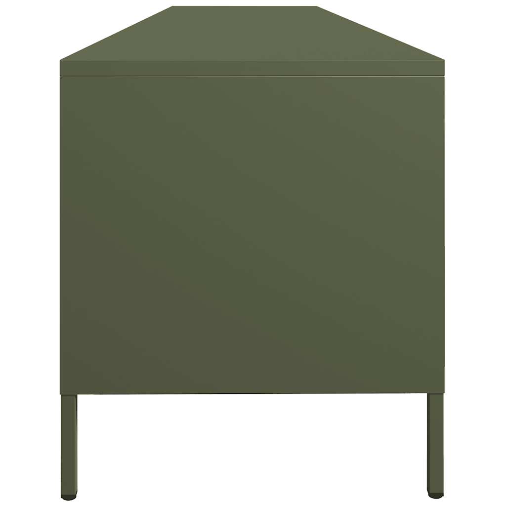 TV ormarić maslinastozeleni 202x39x43,5 cm čelični
