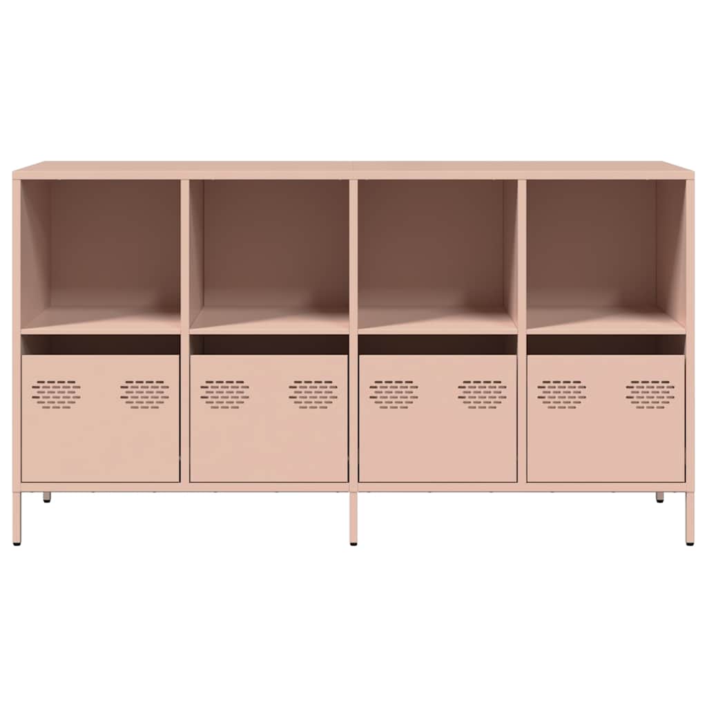 Komoda ružičasta 135x39x73,5 cm hladno valjani čelik