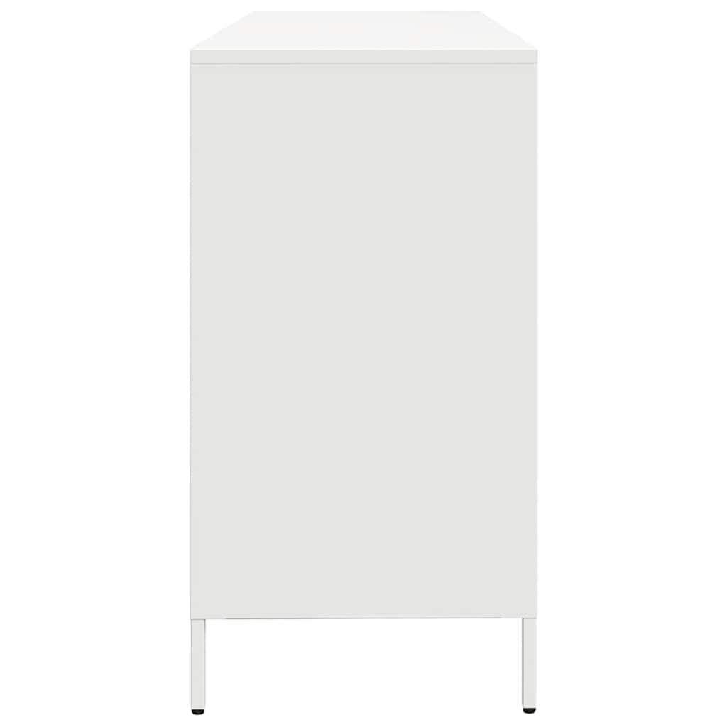 Komoda bijela 135x39x73,5 cm hladno valjani čelik