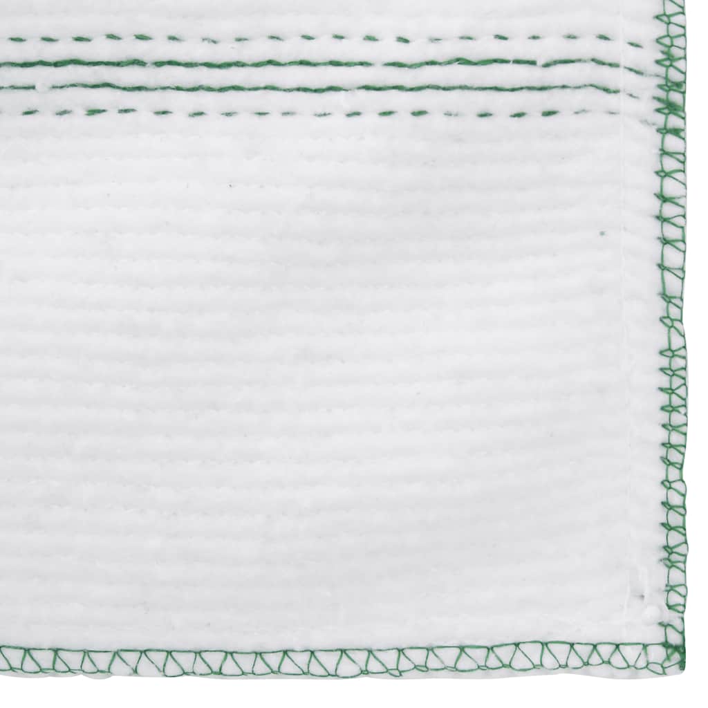 Krpe za čišćenje 10 kom bijele sa zelenim prugama 50 x 60 cm
