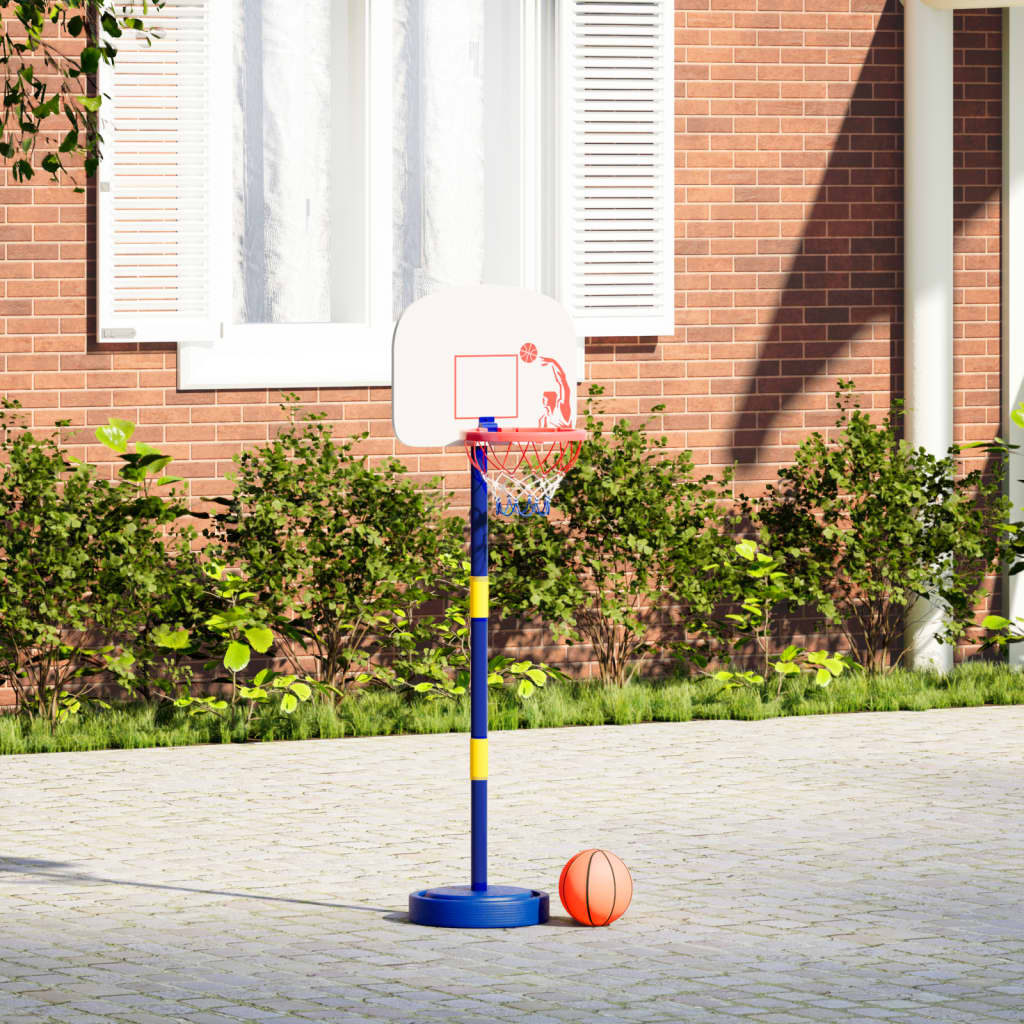 Košarkaški stalak s loptom i crpkom podesive visine 90/121 cm