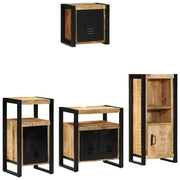 Set namještaja za kupaonicu 4 kom. Smeđa i crna 55 x 35 x 60 cm