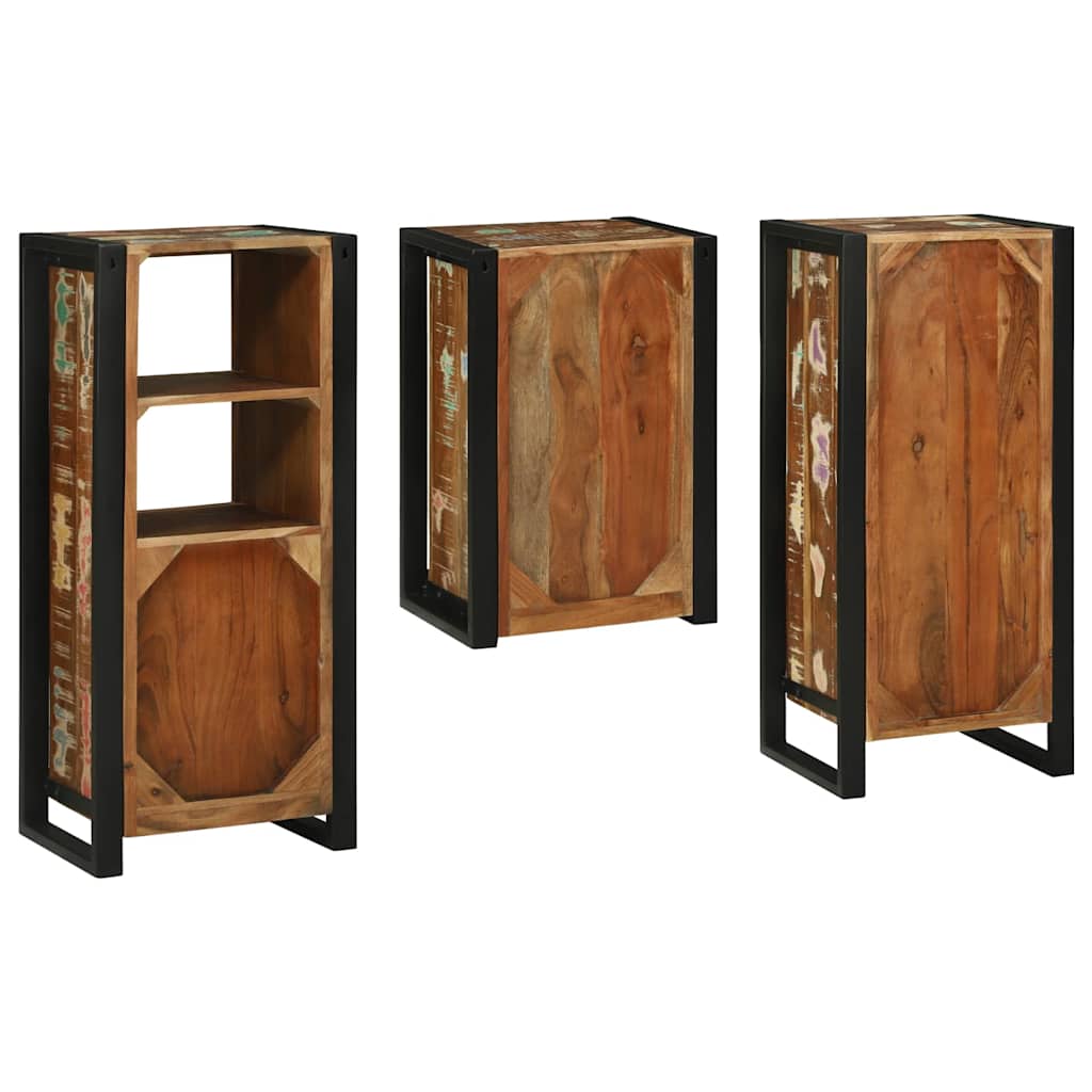 Set namještaja za kupaonicu Zidne 3 pcs Čvrsto reciklirano drvo