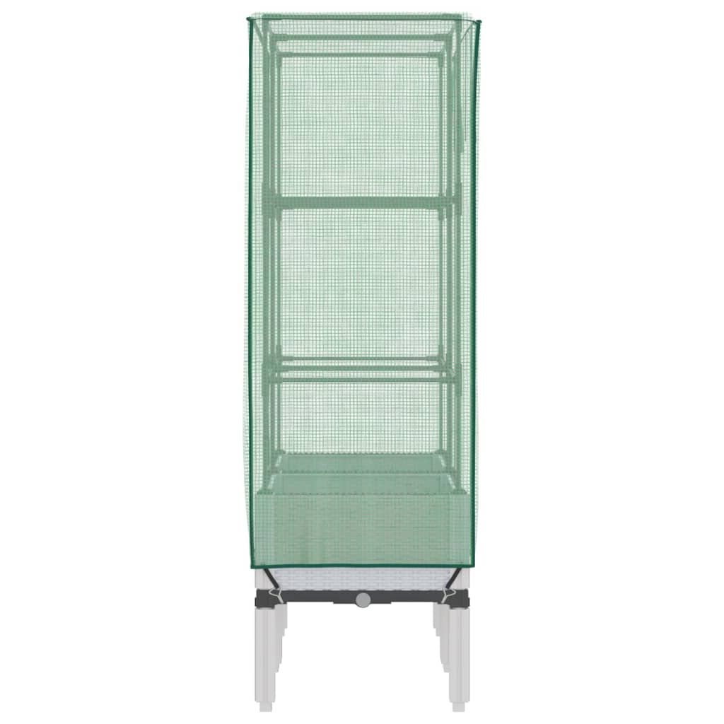 Povišena gredica s pokrovom za staklenik 80 x 40 x 140 cm