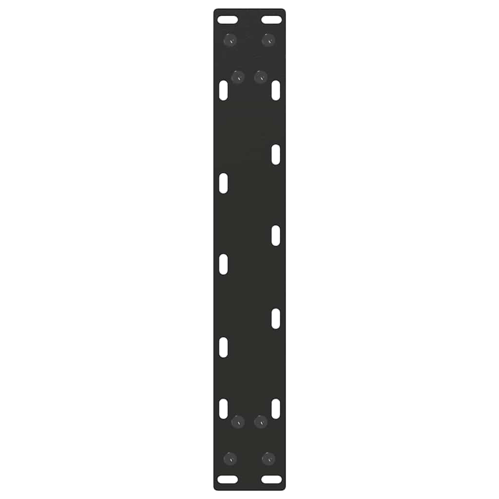 Noge za klub stolić U-oblik 2 kom Crne 40 x (30-31) cm Čelik