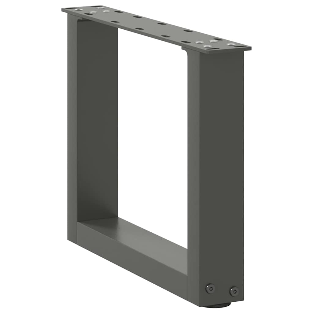 Noge za klub stolić U-oblik 2 kom antracit 40 x (30-31) cm čelik