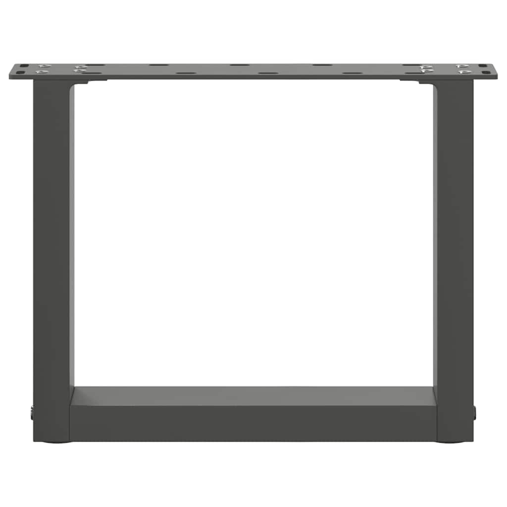 Noge za klub stolić U-oblik 2 kom antracit 40 x (30-31) cm čelik
