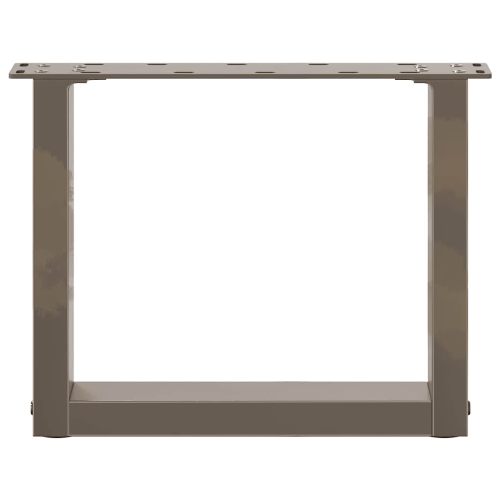 Noge za klub stolić U-oblik 2 kom Prirodni čelik 40 x (30-31) cm Čelik