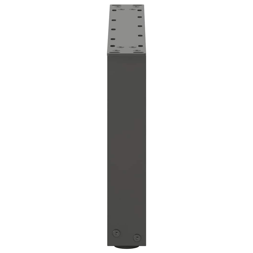 Noge za klub stolić U-oblik 2 kom antracit 50 x (30-31) cm čelik