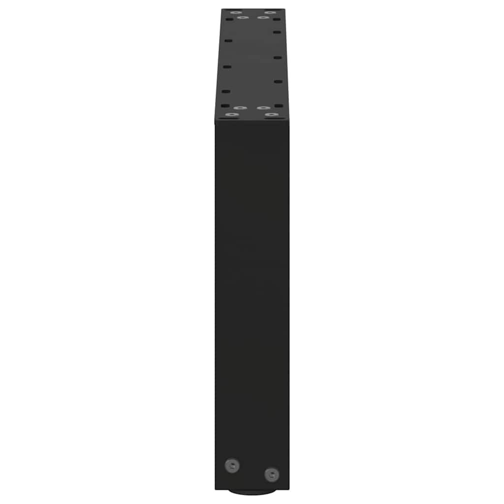 Noge za klub stolić U-oblik 2 kom Crne 60 x (30-31) cm Čelik