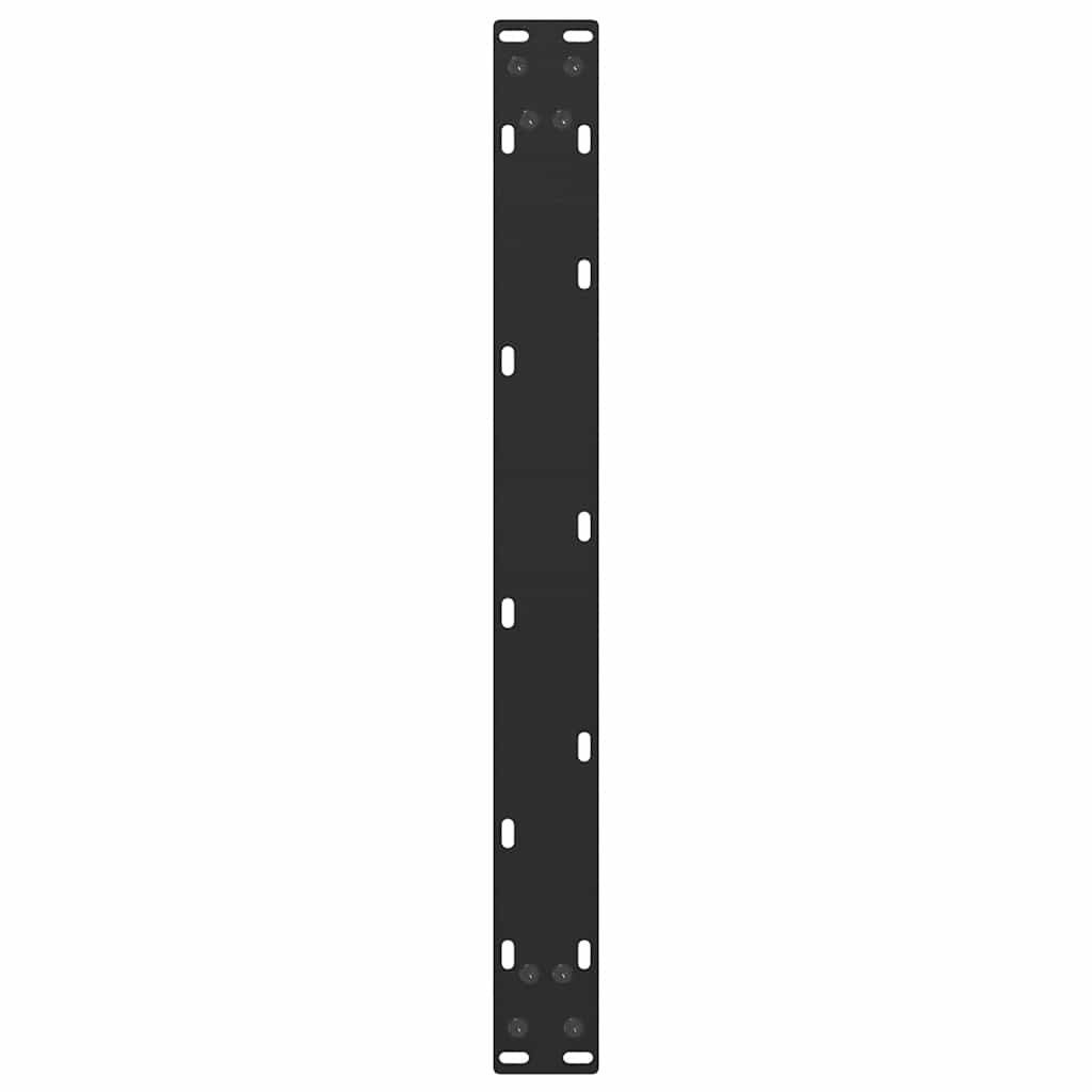 Noge za klub stolić U-oblik 2 kom Crne 60 x (30-31) cm Čelik