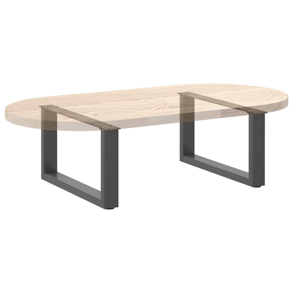 Noge za klub stolić U-oblik 2 kom antracit 60 x (30-31) cm čelik