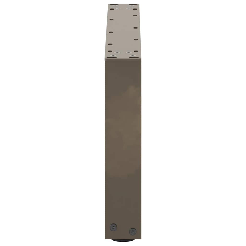 Noge za klub stolić U-oblik 2 kom Prirodni čelik 60 x (30-31) cm Čelik