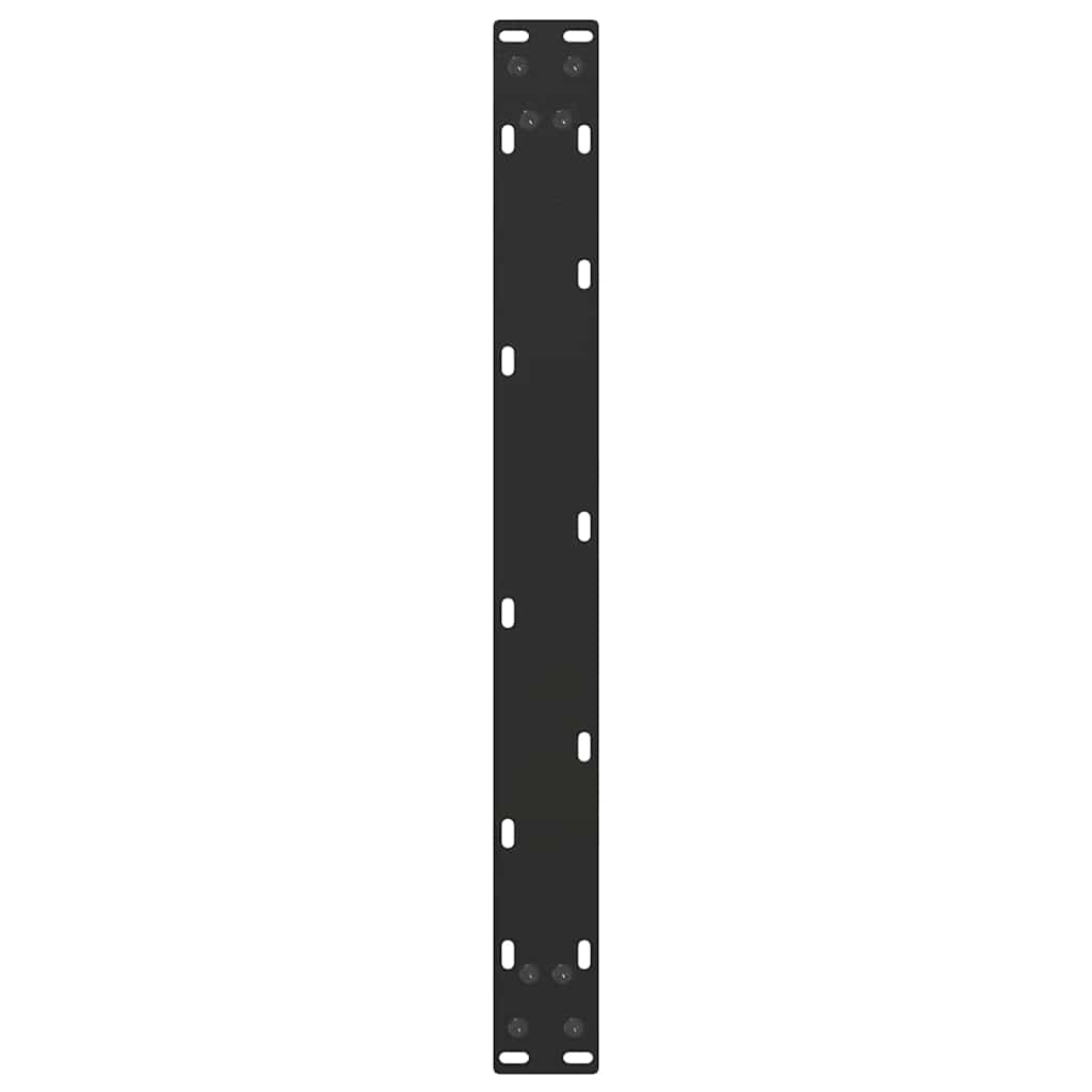 Noge za klub stolić U-oblik 2 kom Crne 70 x (30-31) cm Čelik
