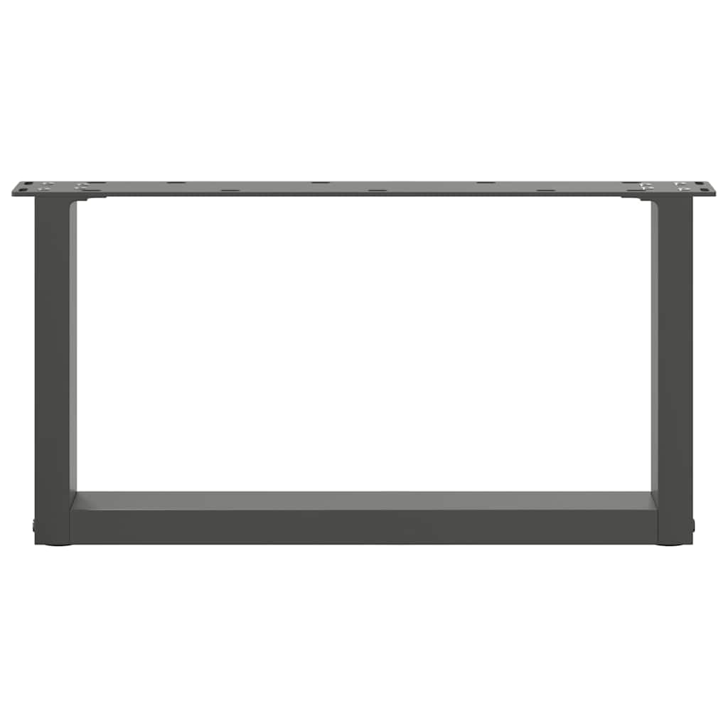 Noge za klub stolić U-oblik 2 kom antracit 70 x (30-31) cm čelik