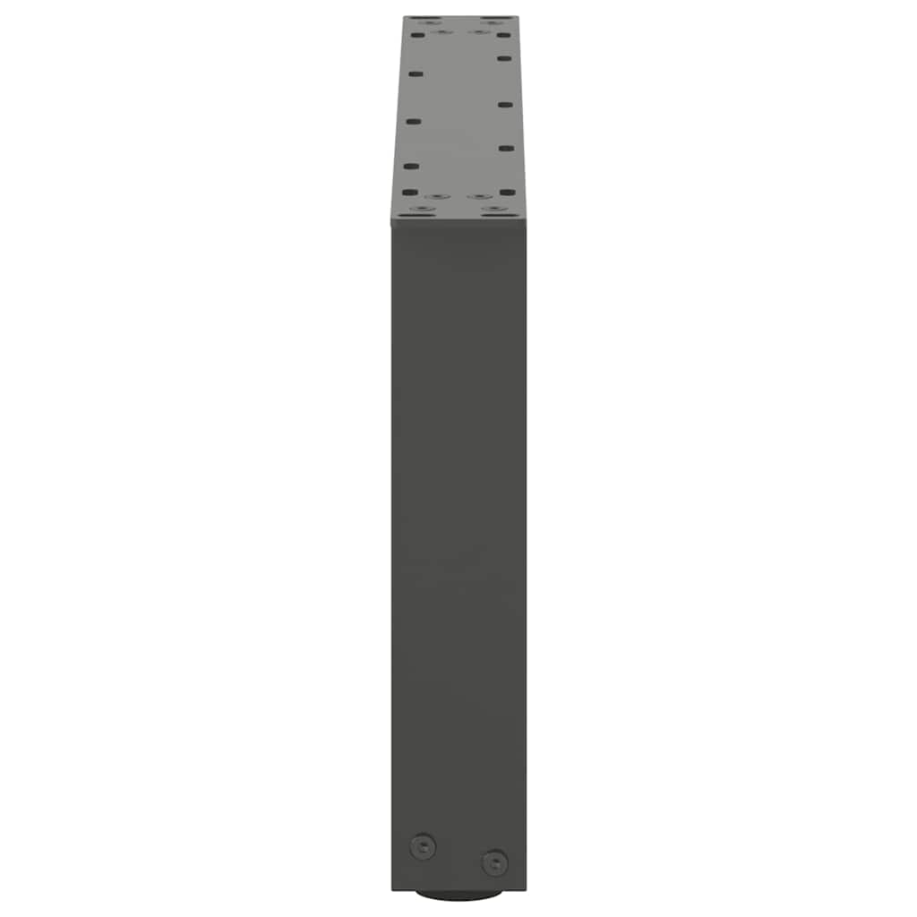 Noge za klub stolić U-oblik 2 kom antracit 70 x (30-31) cm čelik