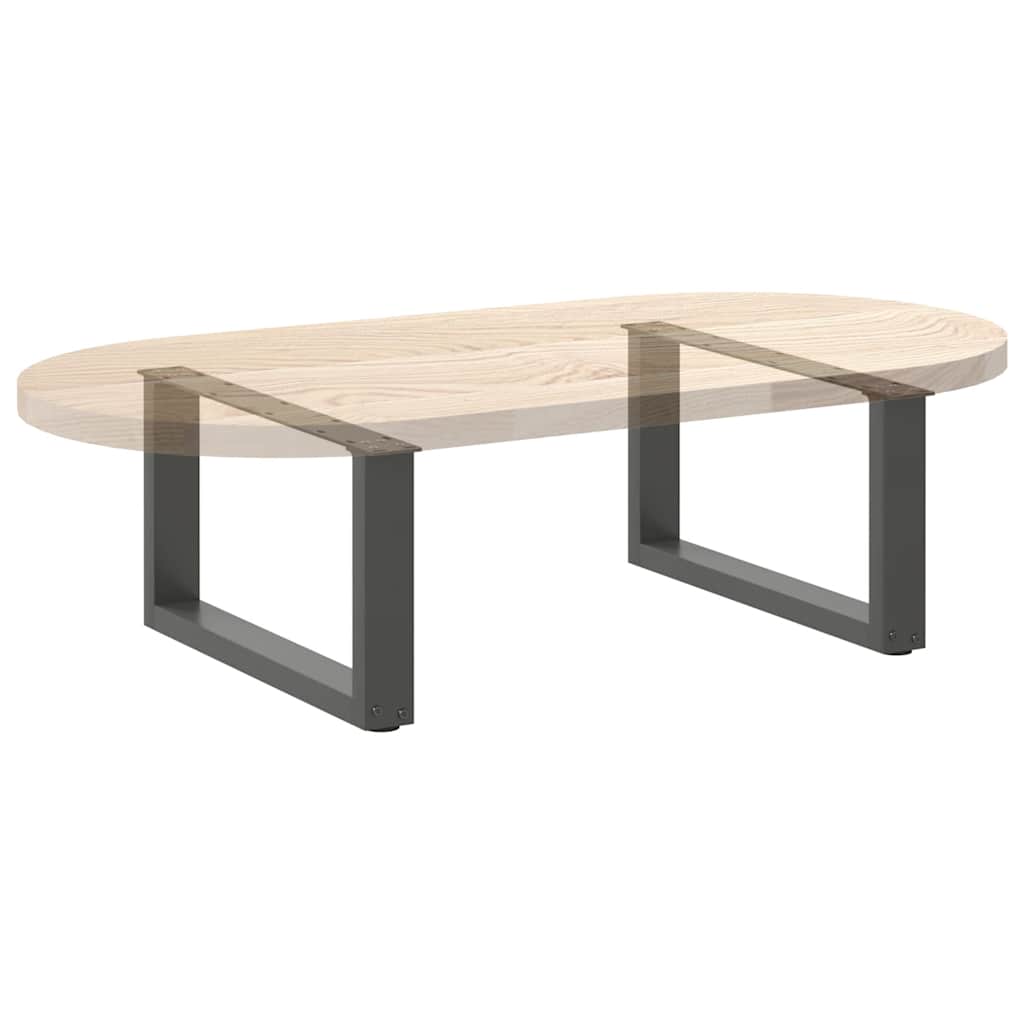 Noge za klub stolić U-oblik 2 kom antracit 70 x (30-31) cm čelik