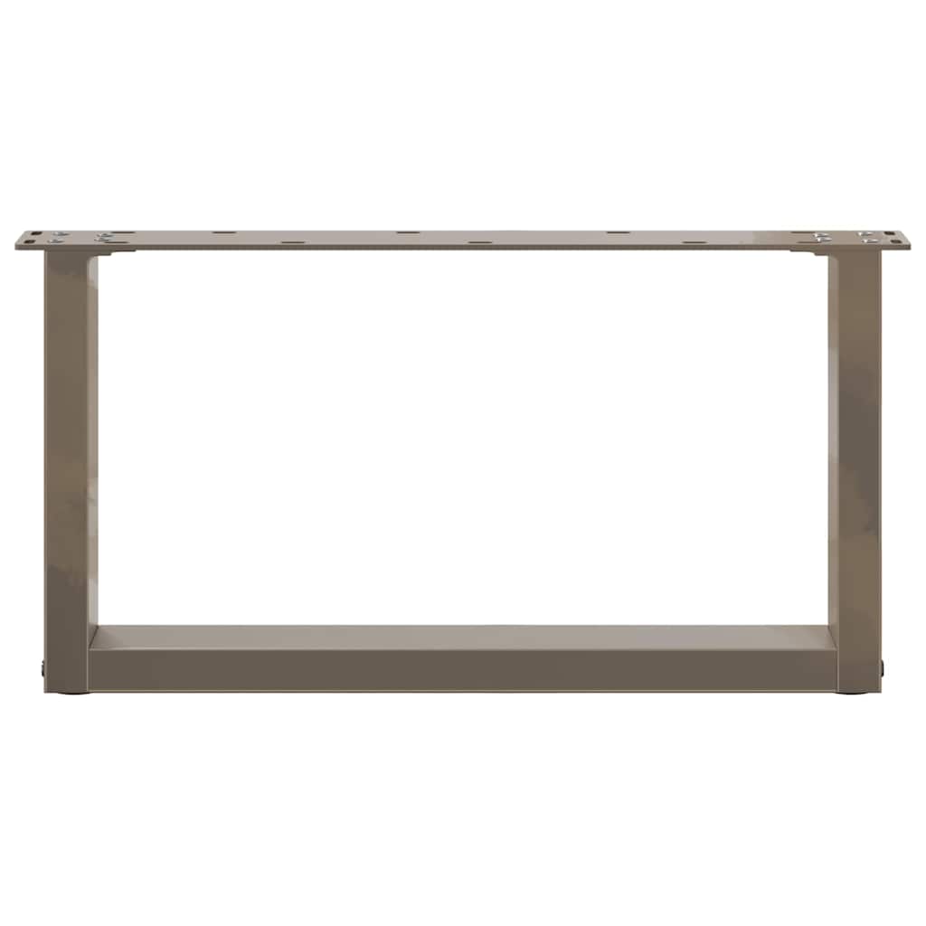 Noge za klub stolić U-oblik 2 kom Prirodni čelik 70 x (30-31) cm Čelik