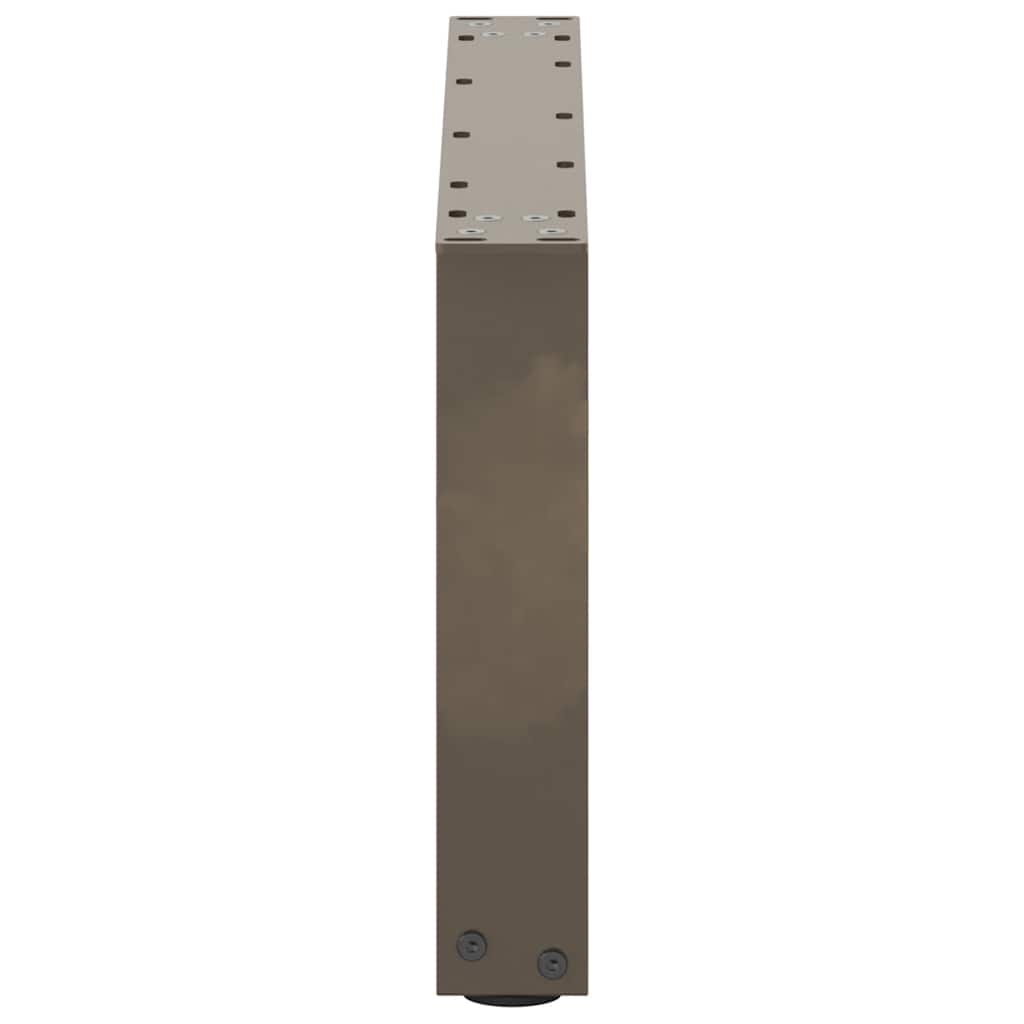 Noge za klub stolić U-oblik 2 kom Prirodni čelik 70 x (30-31) cm Čelik
