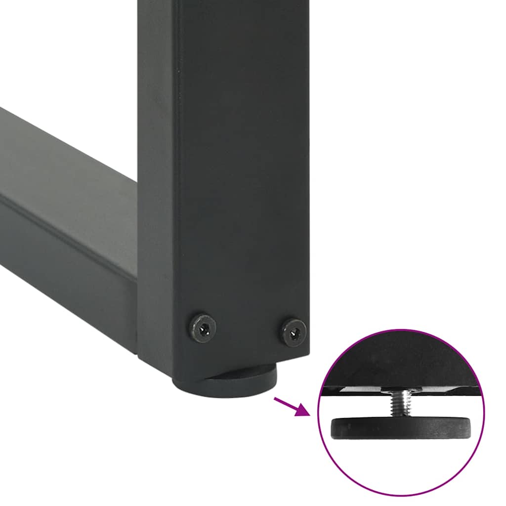 Noge za klub stolić U-oblik 2 kom antracit 28 x (42-43) cm čelik