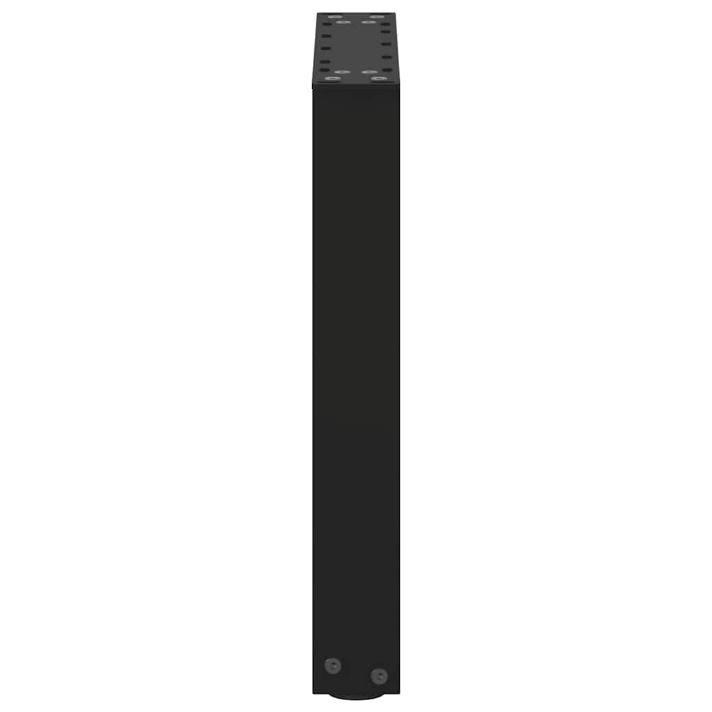 Noge za klub stolić U-oblik 2 kom Crne 38 x (42-43) cm Čelik