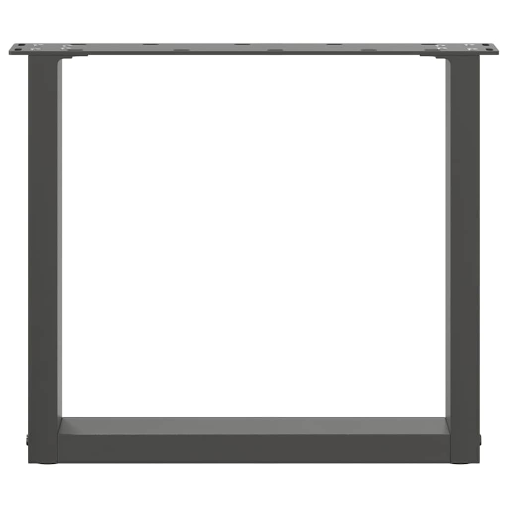 Noge za klub stolić U-oblik 2 kom antracit 50 x (42-43) cm čelik