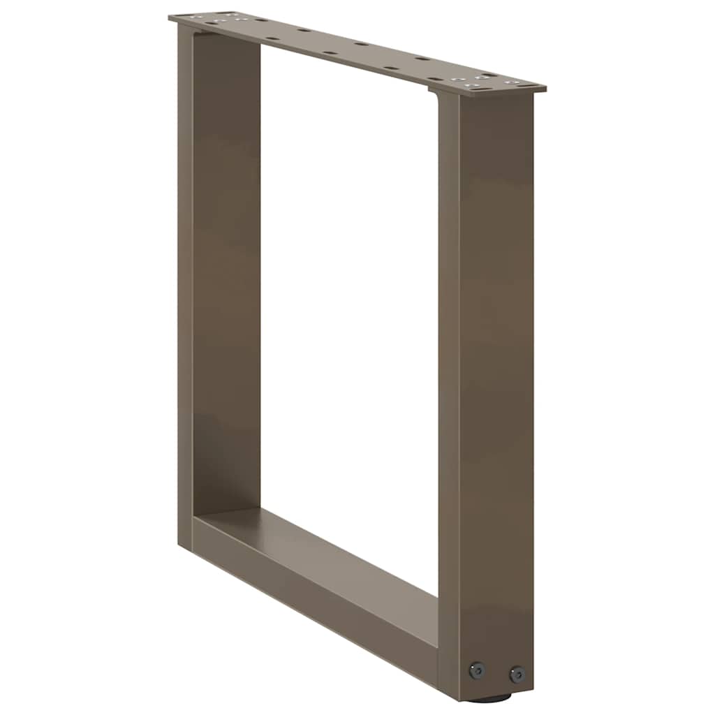 Noge za klub stolić U-oblik 2 kom Prirodni čelik 50 x (42-43) cm Čelik