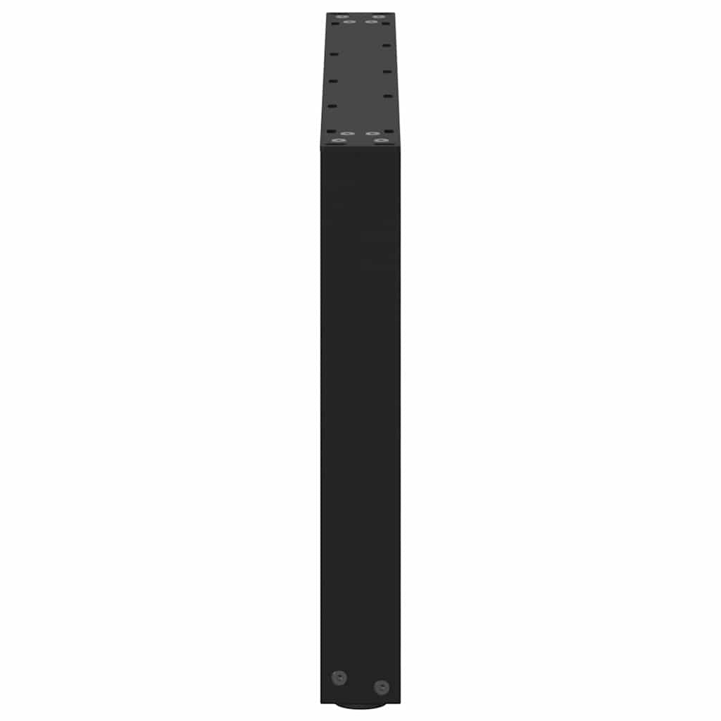 Noge za klub stolić U-oblik 2 kom Crne 60 x (42-43) cm Čelik