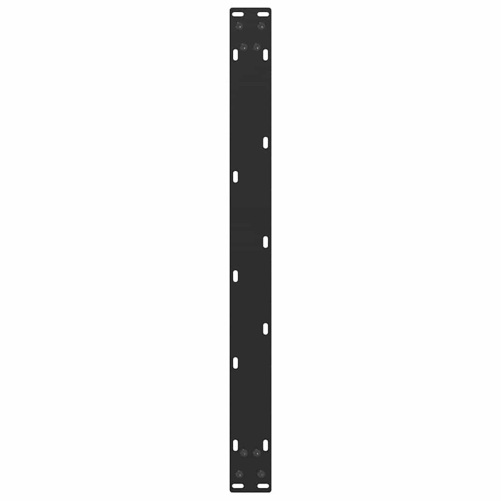 Noge za klub stolić U-oblik 2 kom Crne 60 x (42-43) cm Čelik