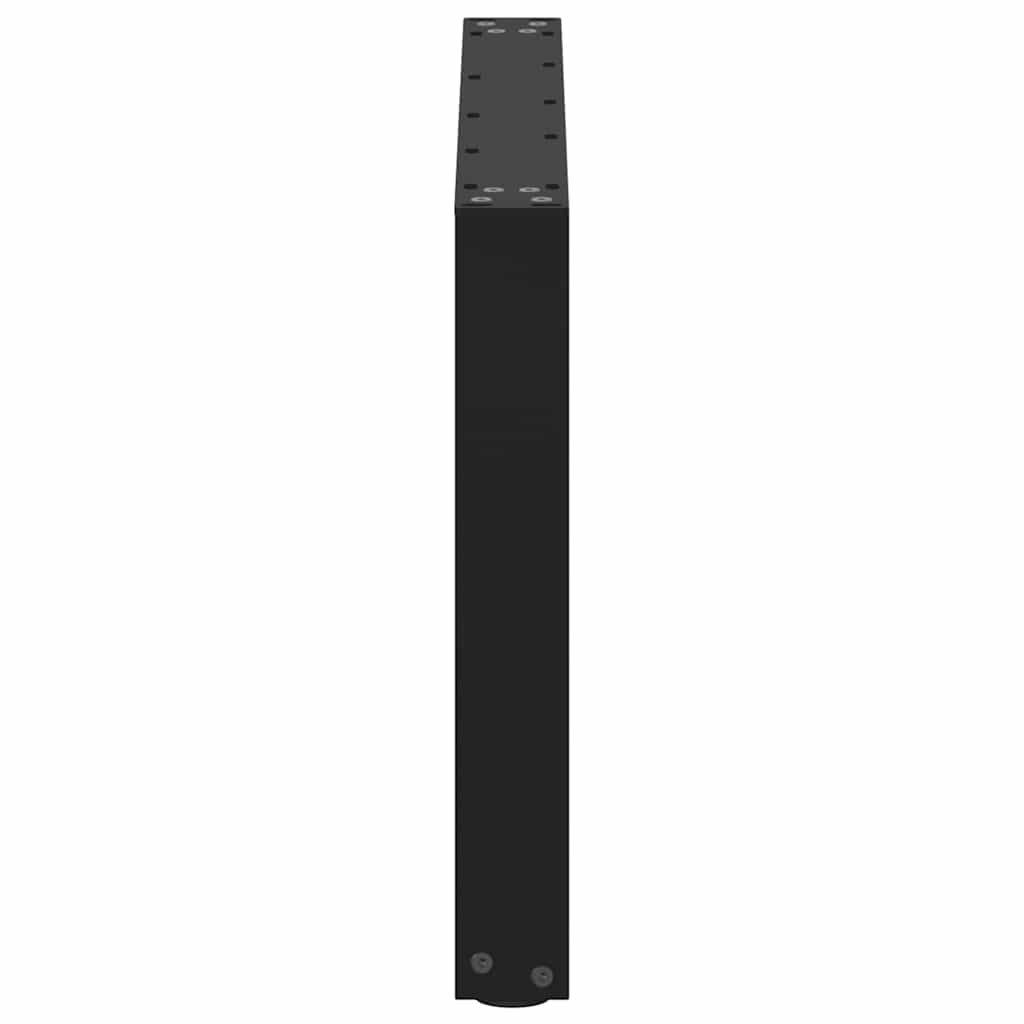 Noge za klub stolić U-oblik 2 kom Crne 70 x (42-43) cm Čelik