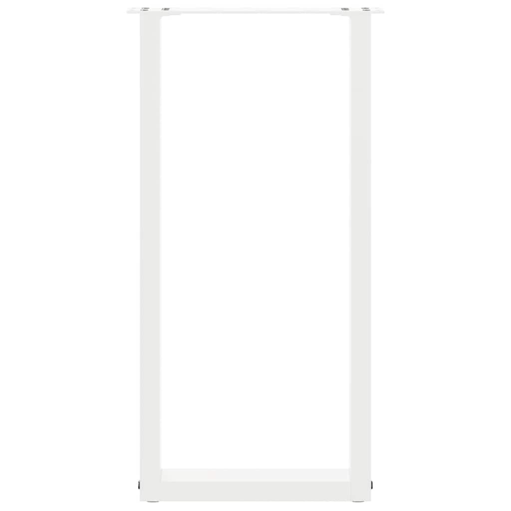 Noge za konzolni stol U-oblik 2 kom Bijele 38 x (72-73) cm Čelik