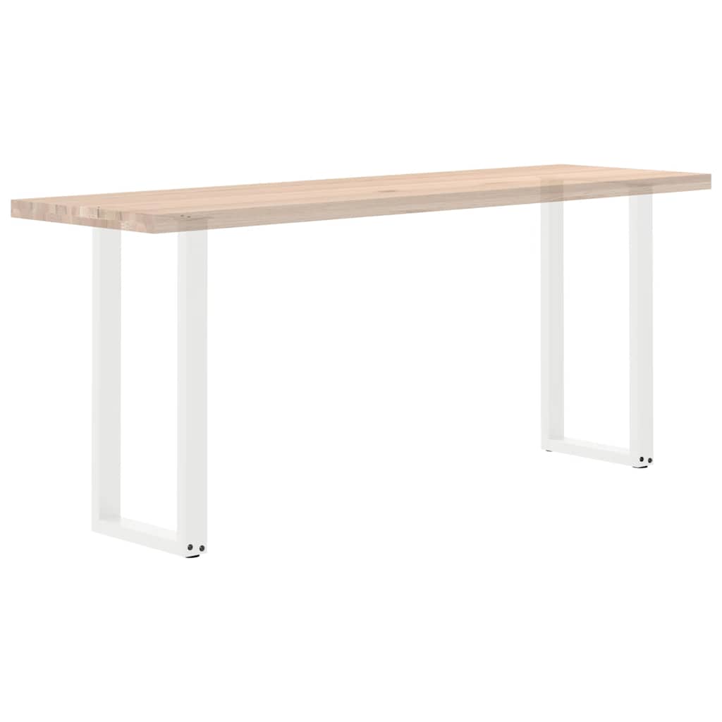 Noge za konzolni stol U-oblik 2 kom Bijele 38 x (72-73) cm Čelik