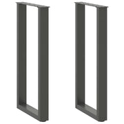Noge za konzolni stol u obliku slova U, 2 kom, antracit, 38 x (72-73) cm, čelik
