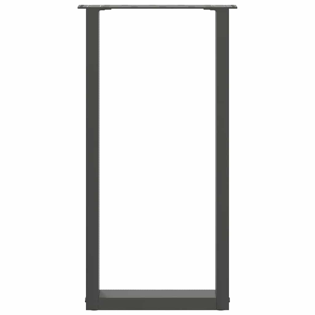 Noge za konzolni stol u obliku slova U, 2 kom, antracit, 38 x (72-73) cm, čelik