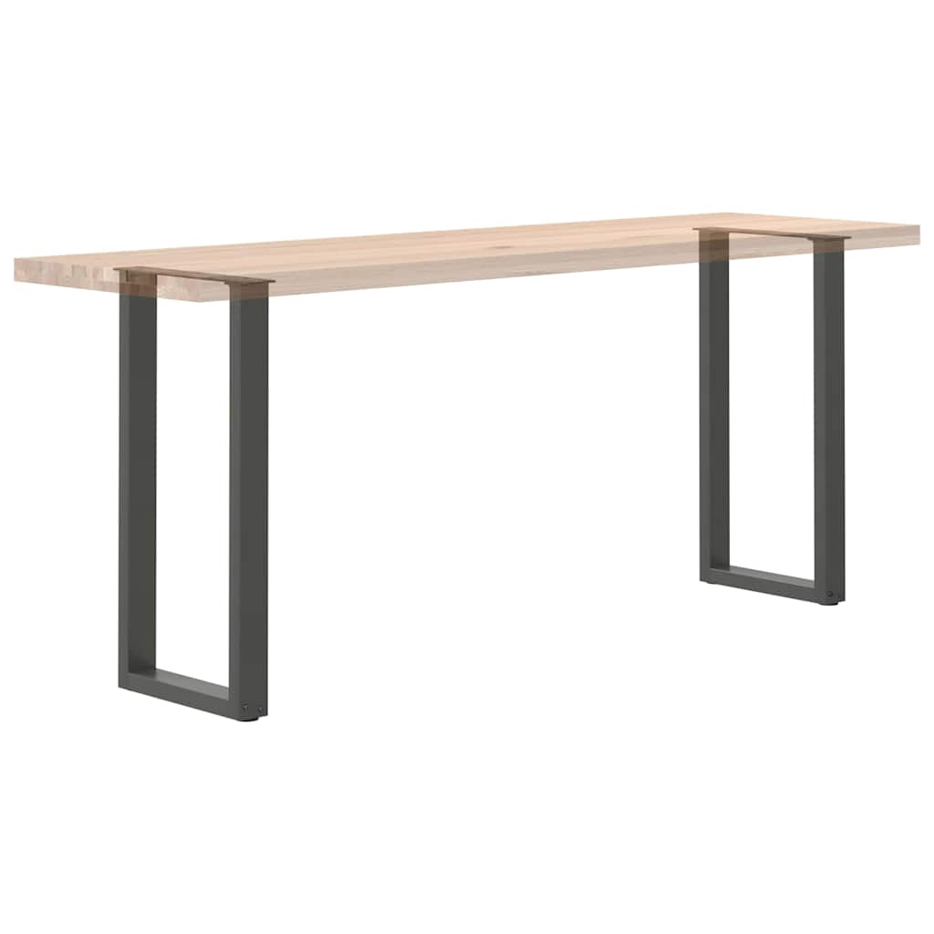 Noge za konzolni stol u obliku slova U, 2 kom, antracit, 38 x (72-73) cm, čelik