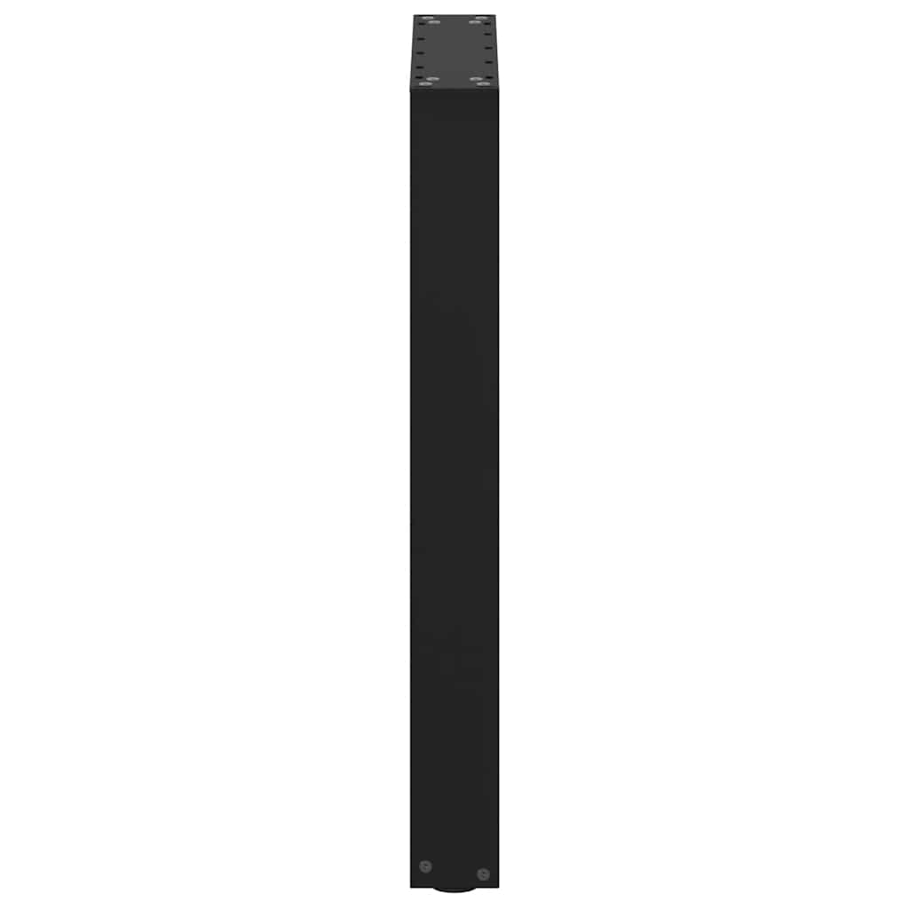 Noge za blagovaonski stol U-oblik 2 kom Crne 50 x (72-73) cm Čelik