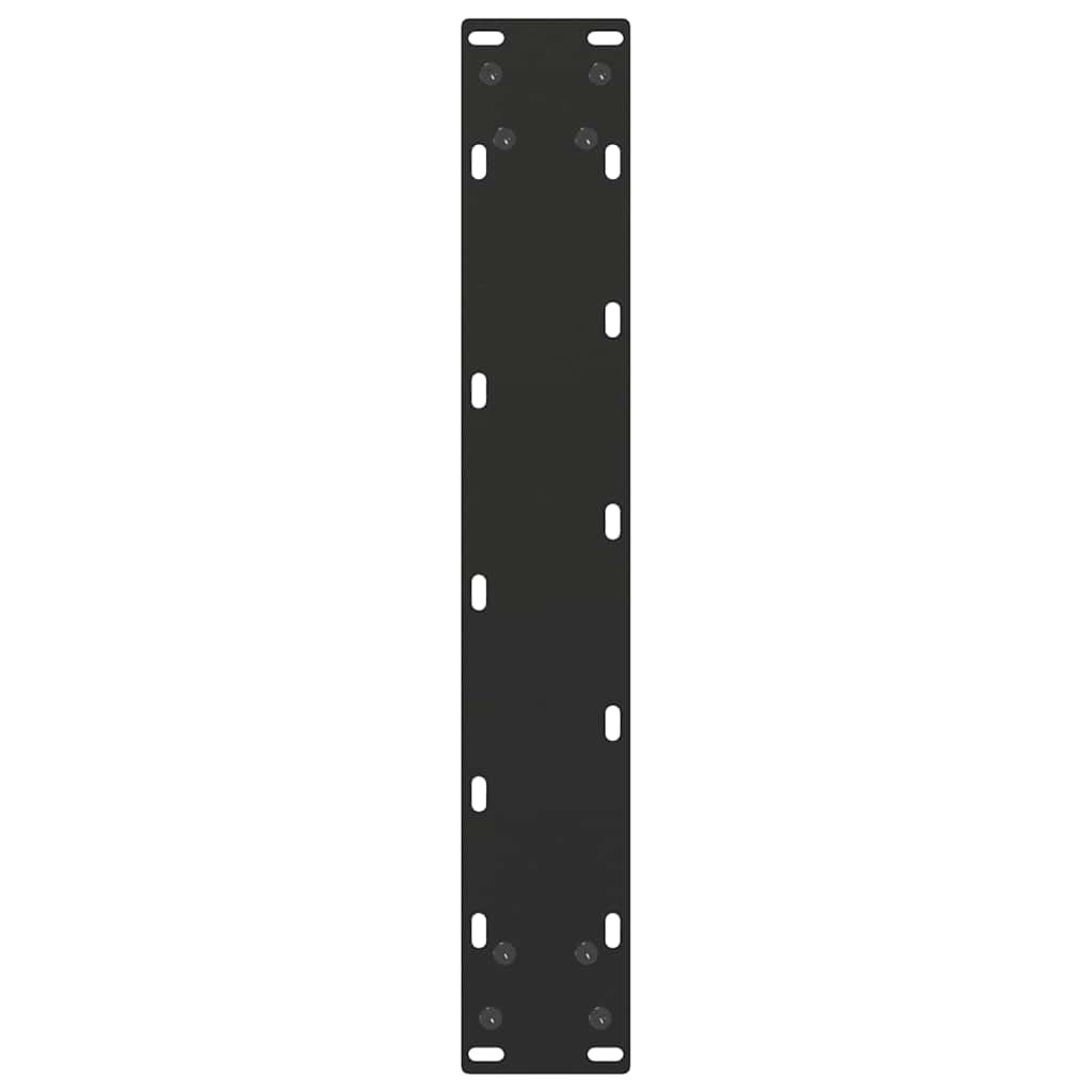 Noge za blagovaonski stol U-oblik 2 kom Crne 50 x (72-73) cm Čelik