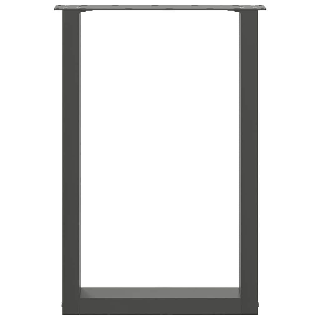 Noge za blagovaonski stol U-oblik 2 kom antracit 50 x (72-73) cm čelik